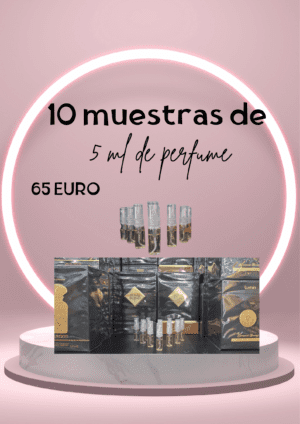 10 muestras de 5 ml de perfume